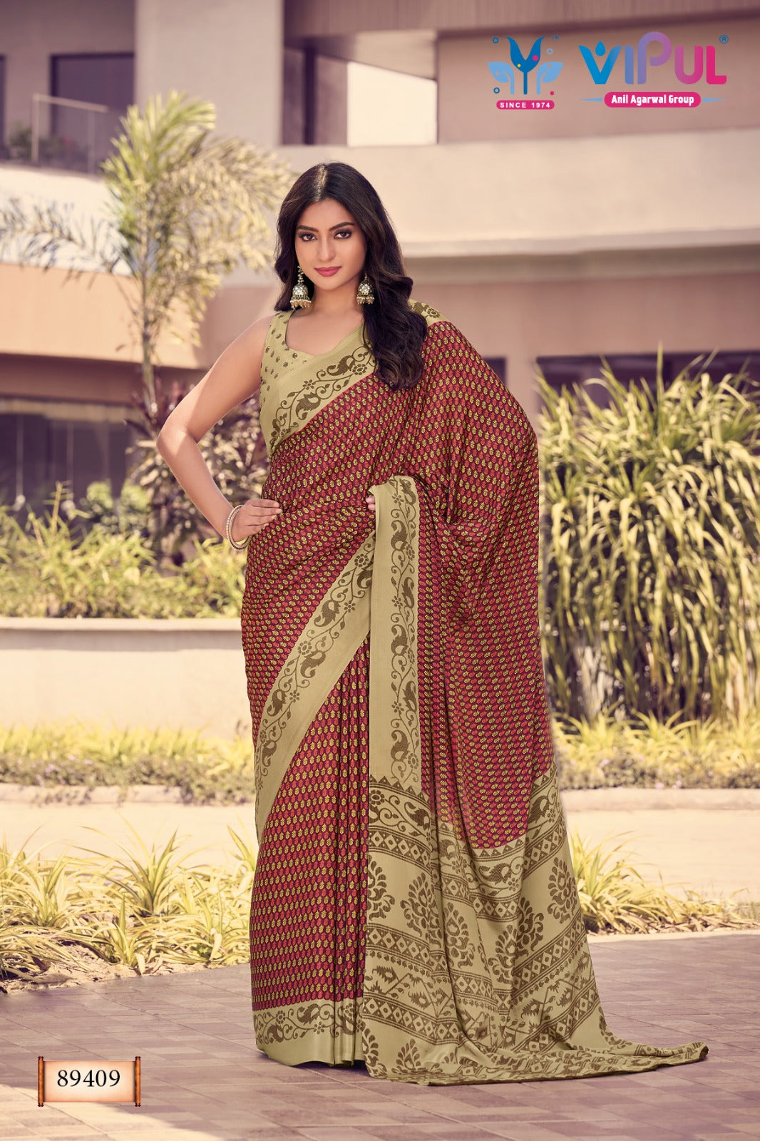 89409 Vipul Creap Sarees