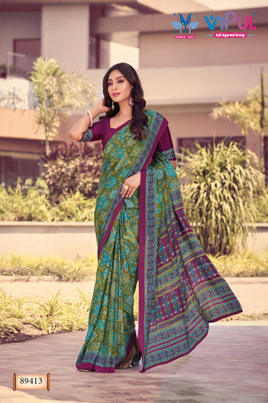 89413 Vipul Creap Sarees