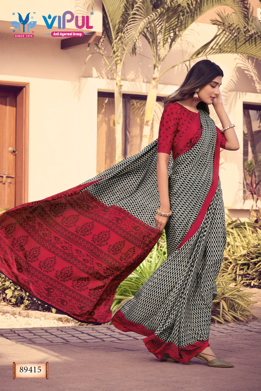 89415 Vipul Creap Sarees