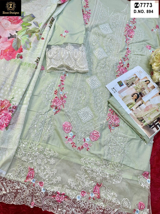 894 Ziaaz Designs Embroidery Pakistani Salwar Suits