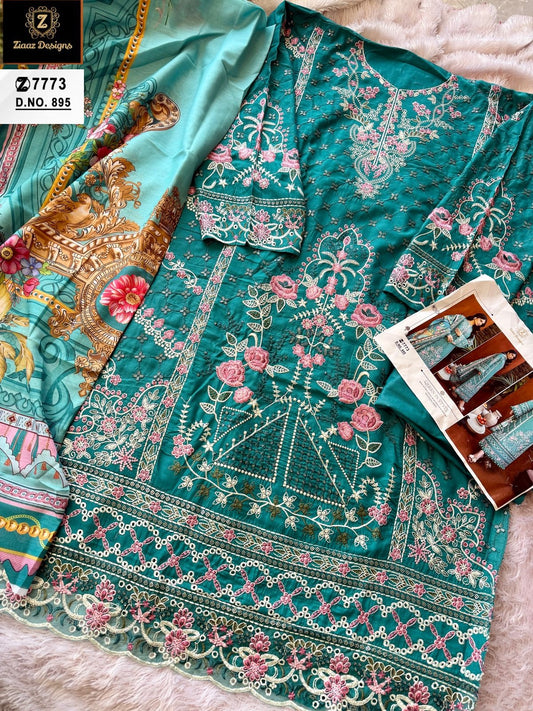 895 Rama Ziaaz Designs Cotton Pakistani Salwar Suits