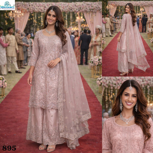 895 Bhumi Mrudangi Premium Net Readymade Suits