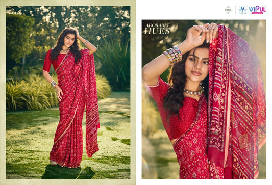 89715 Antique Gold Vol 3 Vipul Soft Silk Sarees
