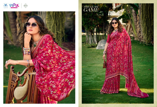 89718 Antique Gold Vol 3 Vipul Soft Silk Sarees