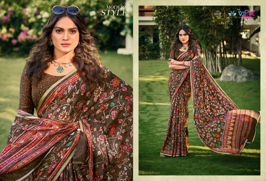 89720 Antique Gold Vol 3 Vipul Soft Silk Sarees