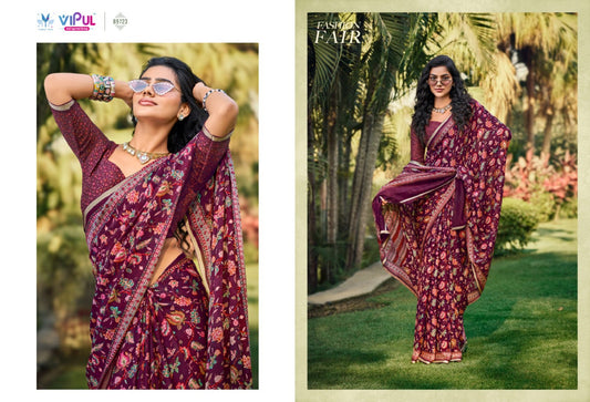 89723 Antique Gold Vol 3 Vipul Soft Silk Sarees