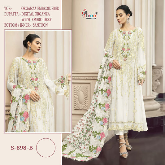 898-B Shree Fabs Organza Pakistani Salwar Suits