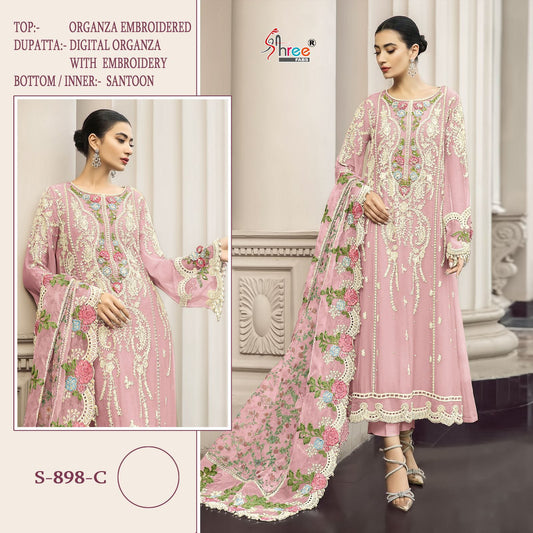 898-C Shree Fabs Organza Pakistani Salwar Suits