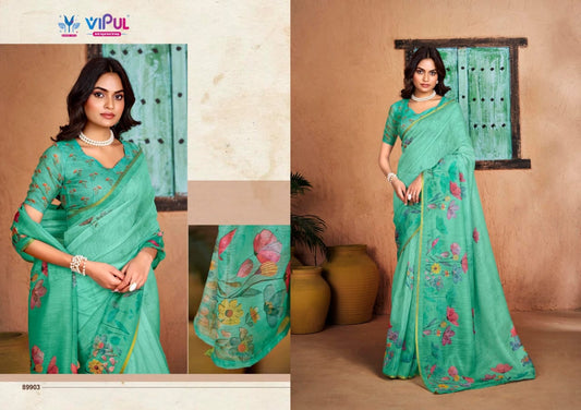 89903 Samyukta Vipul Cotton Silk Sarees