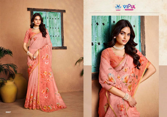89907 Samyukta Vipul Cotton Silk Sarees