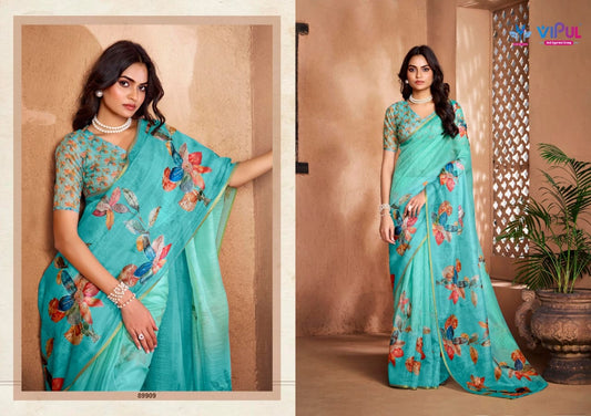 89909 Samyukta Vipul Cotton Silk Sarees