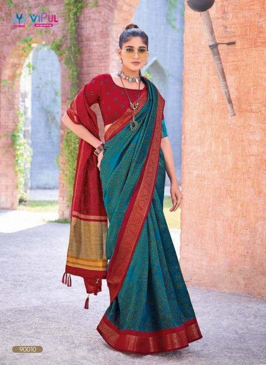 90010 Kashmir Beauty Jubilee Vipul Silk Sarees