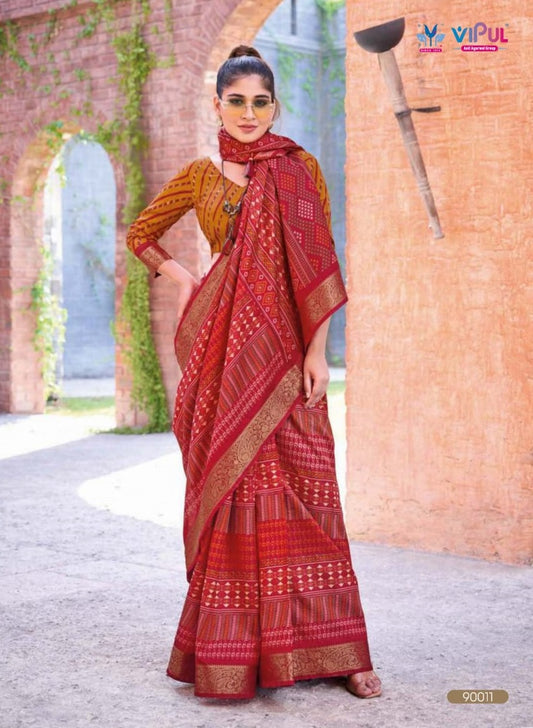 90011 Kashmir Beauty Jubilee Vipul Silk Sarees