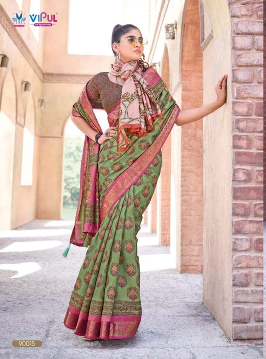 90015 Kashmir Beauty Jubilee Vipul Silk Sarees