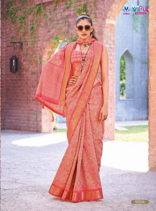 90016 Kashmir Beauty Jubilee Vipul Silk Sarees
