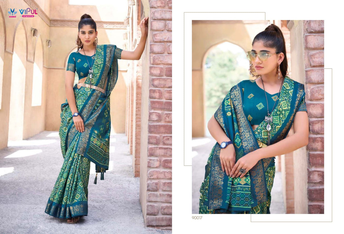 90017 Kashmir Beauty Jubilee Vipul Silk Sarees