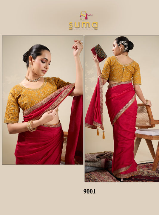 9001 Anumati Suma Designer Vichitra Sarees