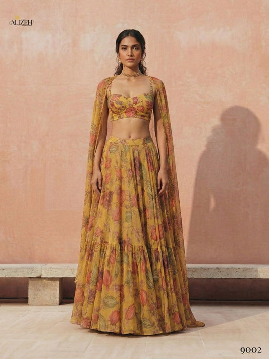 9002 Florence Alizeh Georgette Readymade Lehenga Choli