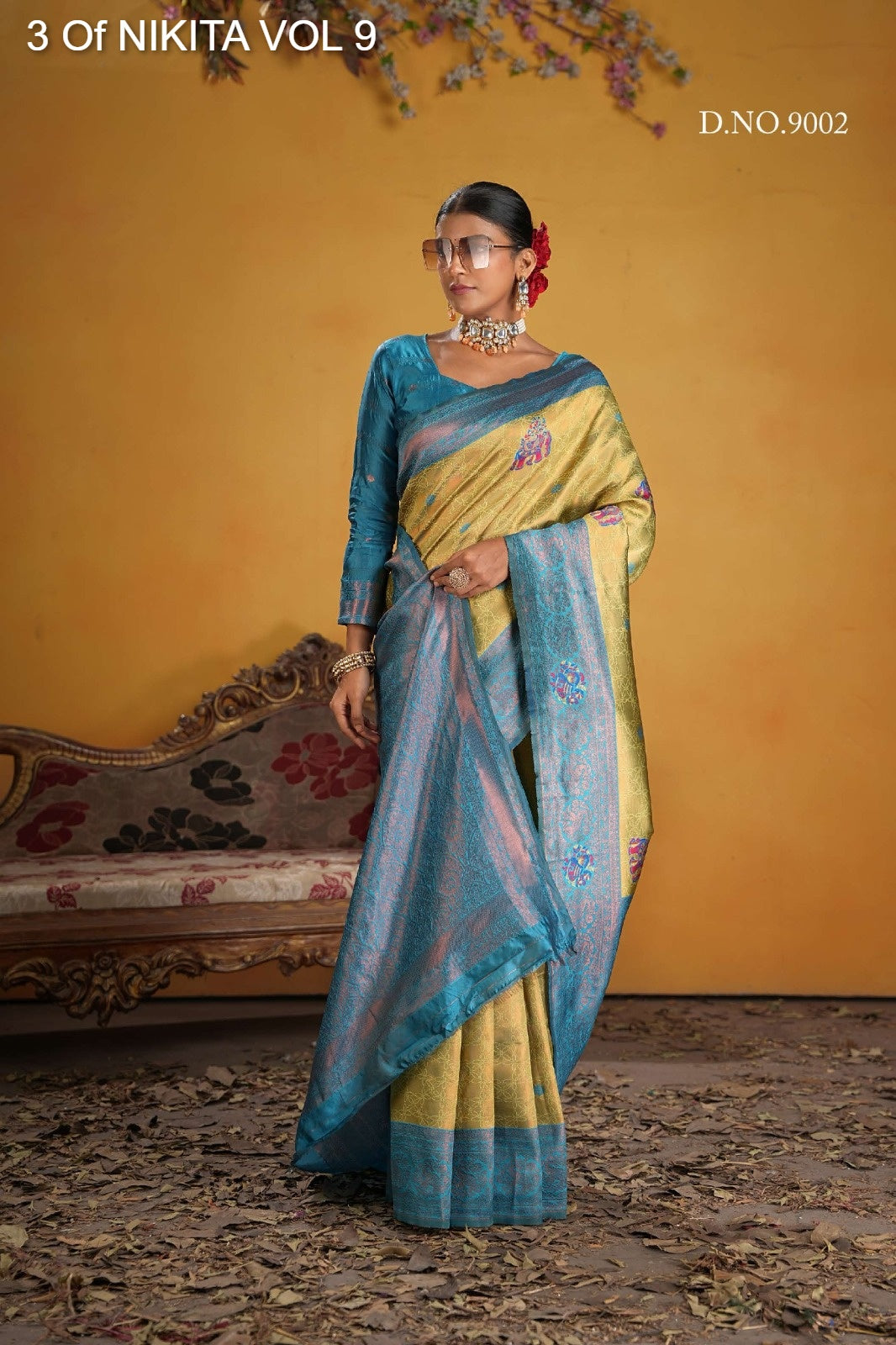 9002 Nikita Vol 9 3 Of Kanchi Silk Sarees