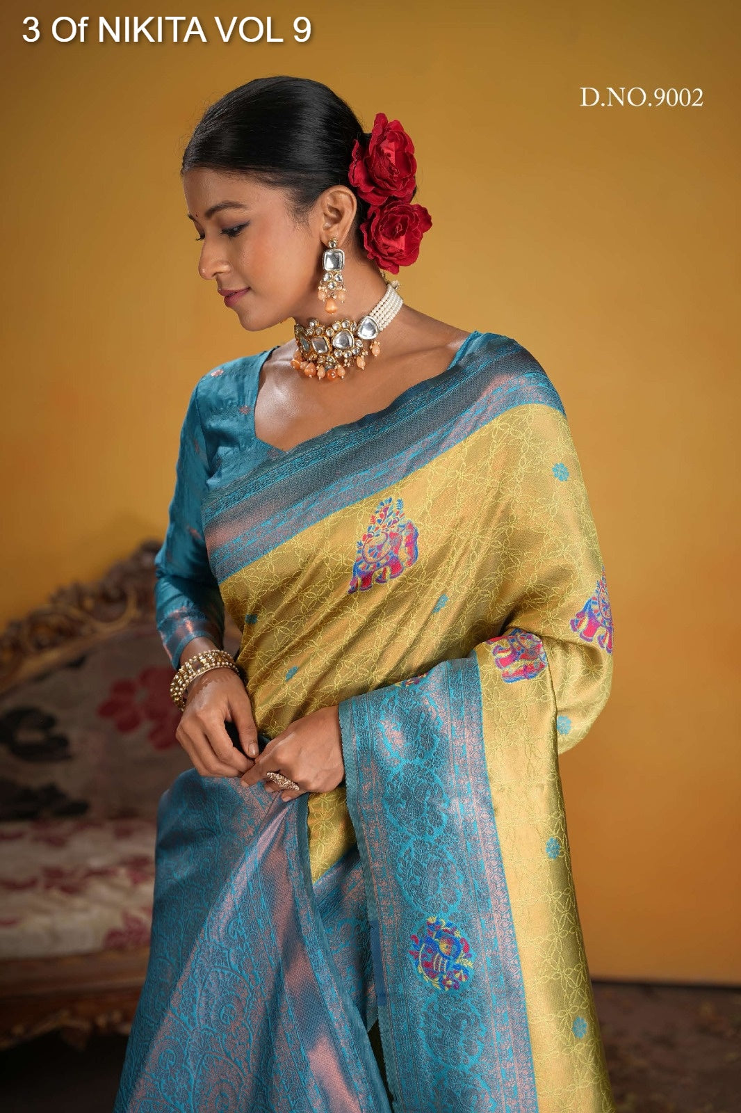 9002 Nikita Vol 9 3 Of Kanchi Silk Sarees