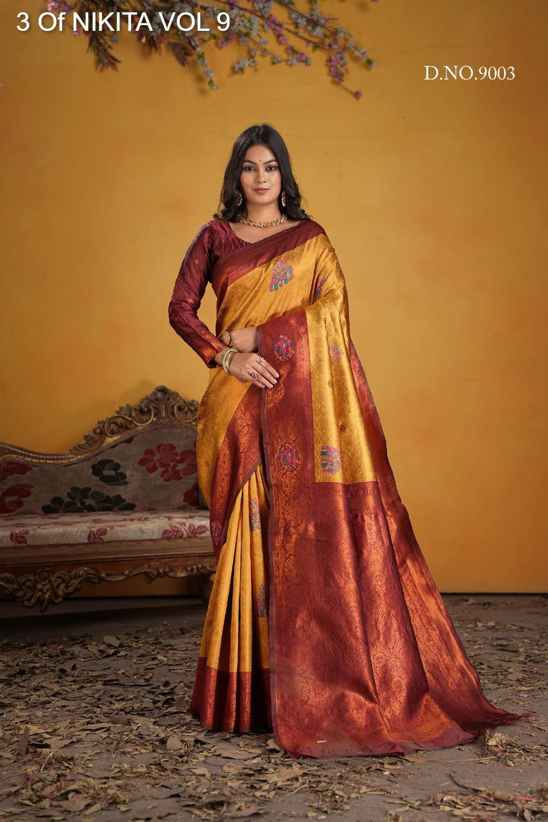 9003 Nikita Vol 9 3 Of Kanchi Silk Sarees