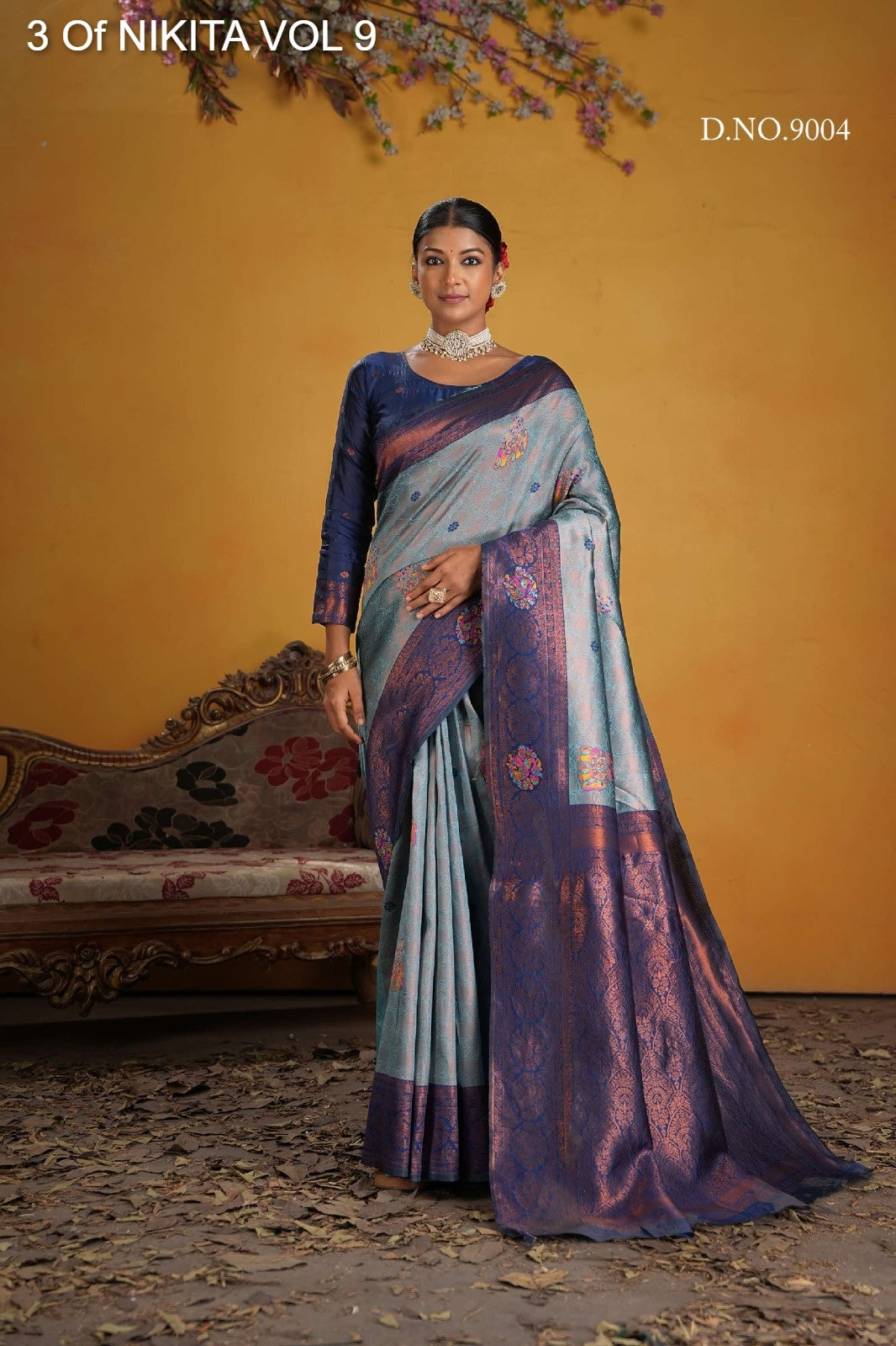 9004 Nikita Vol 9 3 Of Kanchi Silk Sarees