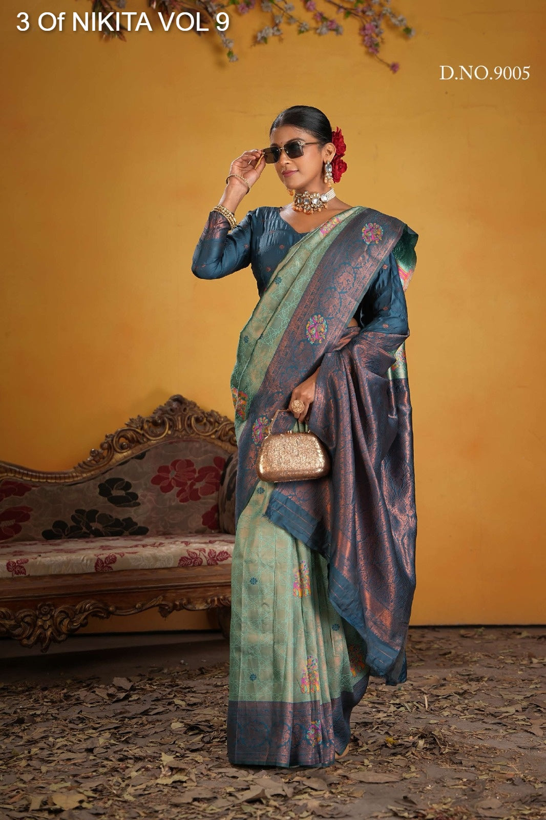 9005 Nikita Vol 9 3 Of Kanchi Silk Sarees
