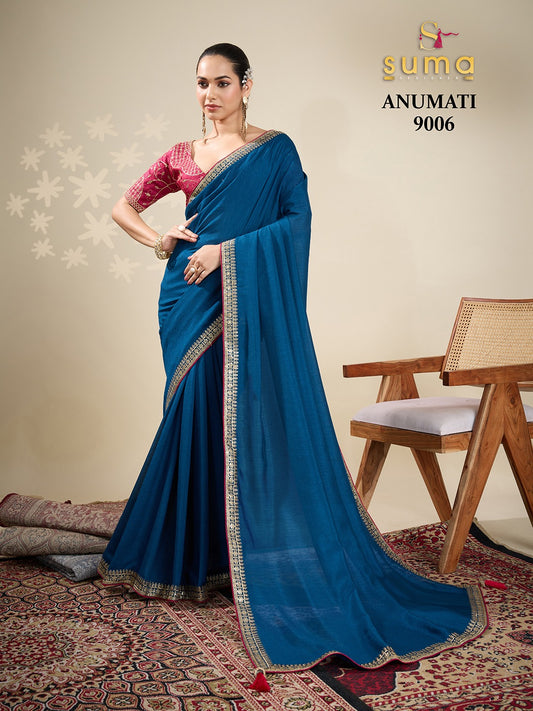 9006 Anumati Suma Designer Vichitra Sarees