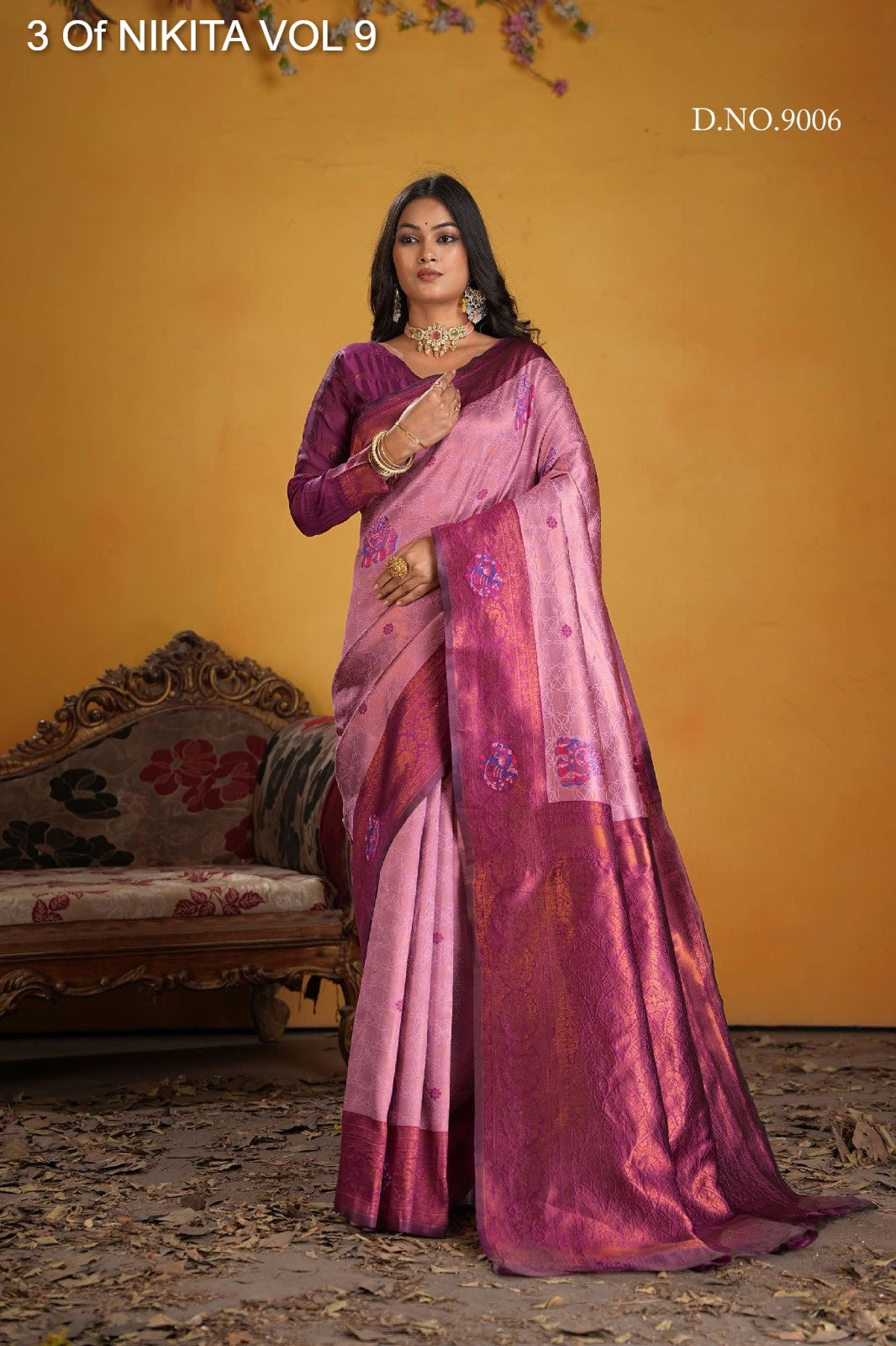 9006 Nikita Vol 9 3 Of Kanchi Silk Sarees