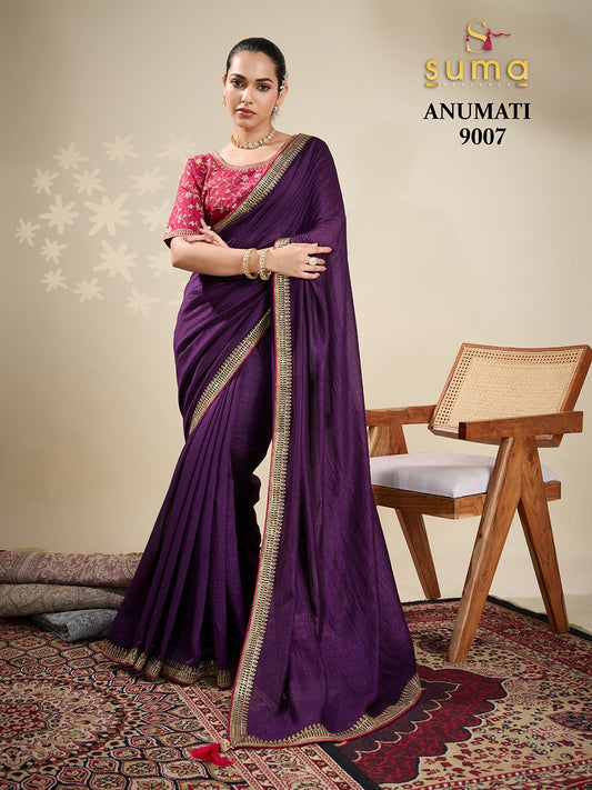 9007 Anumati Suma Designer Vichitra Sarees
