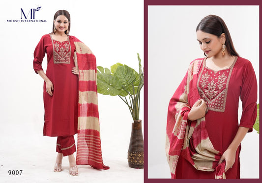 9007 Yara Vol 1 Moksh Silk Readymade Suits