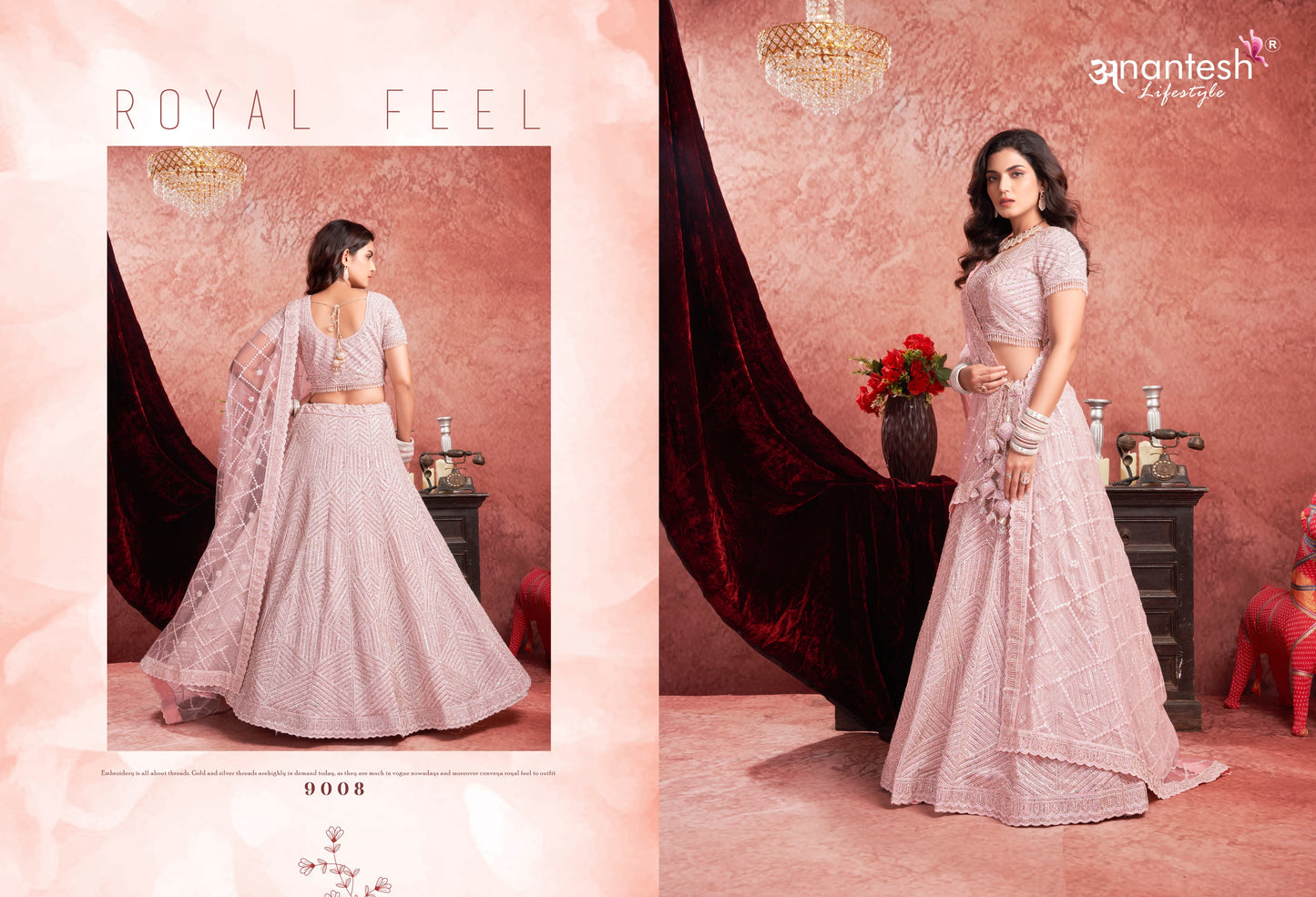 9008 Bridal Couture Vol 2 Anantesh Zarkan Readymade Lehenga Choli