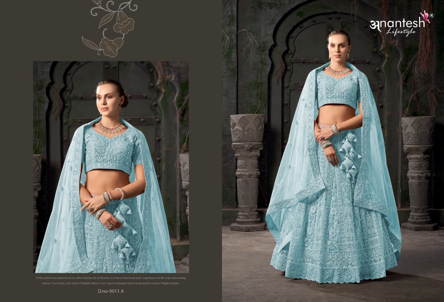 9011A Bridal Couture Vol 03 Anantesh Net Readymade Lehenga Choli