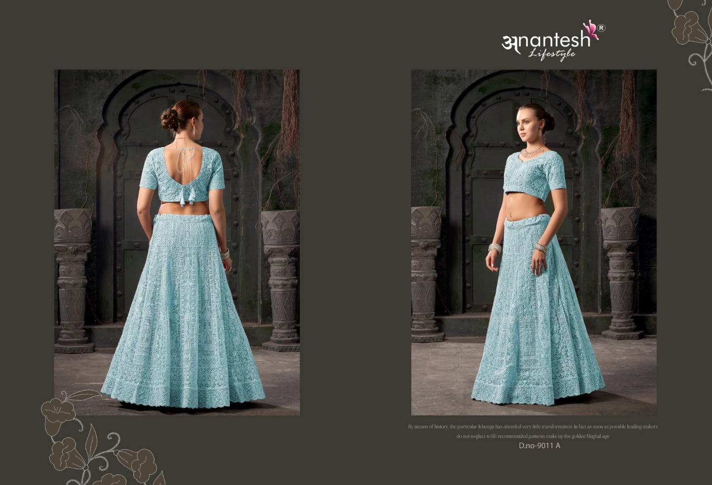9011A Bridal Couture Vol 03 Anantesh Net Readymade Lehenga Choli