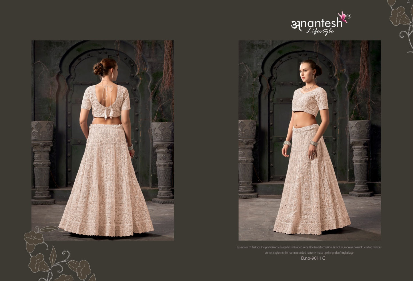9011C Bridal Couture Vol 03 Anantesh Net Readymade Lehenga Choli