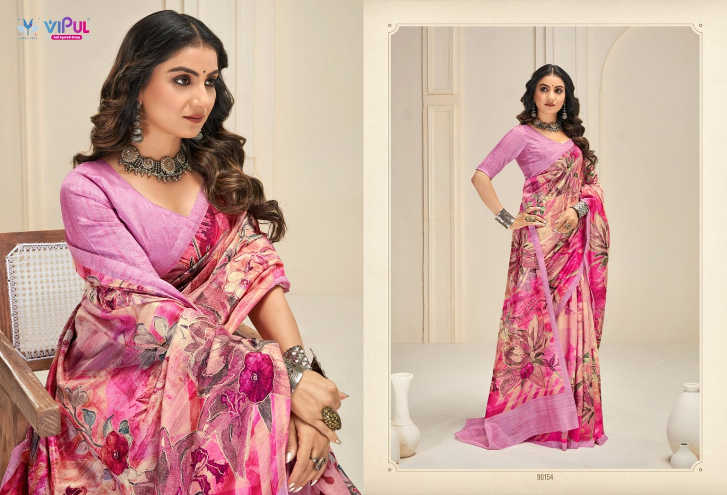 90154 Khaadi Vipul Silk Sarees
