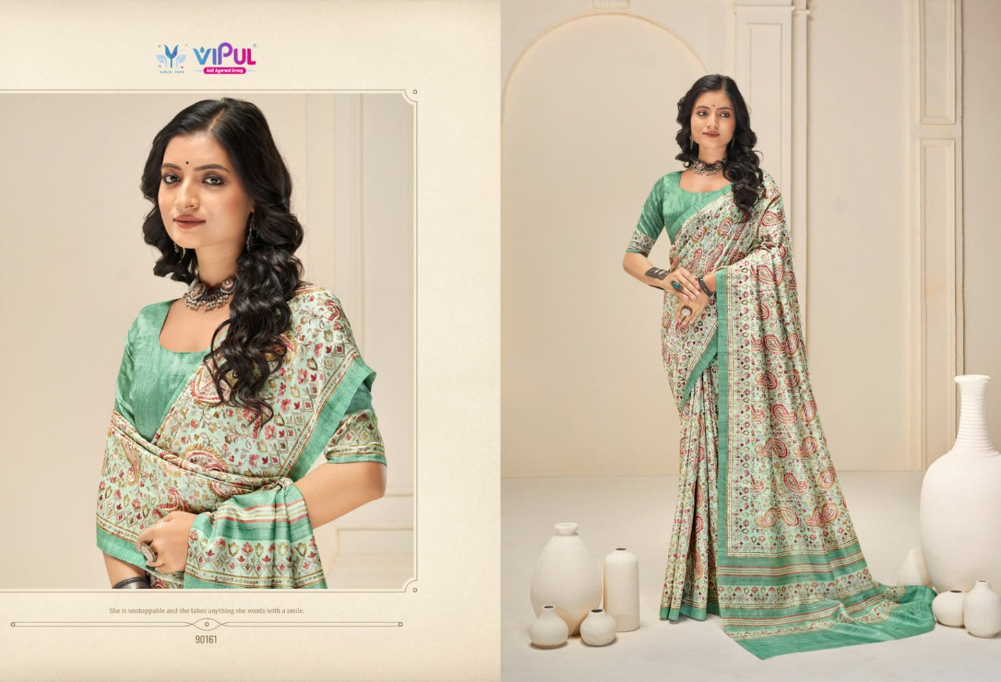 90161 Khaadi Vipul Silk Sarees
