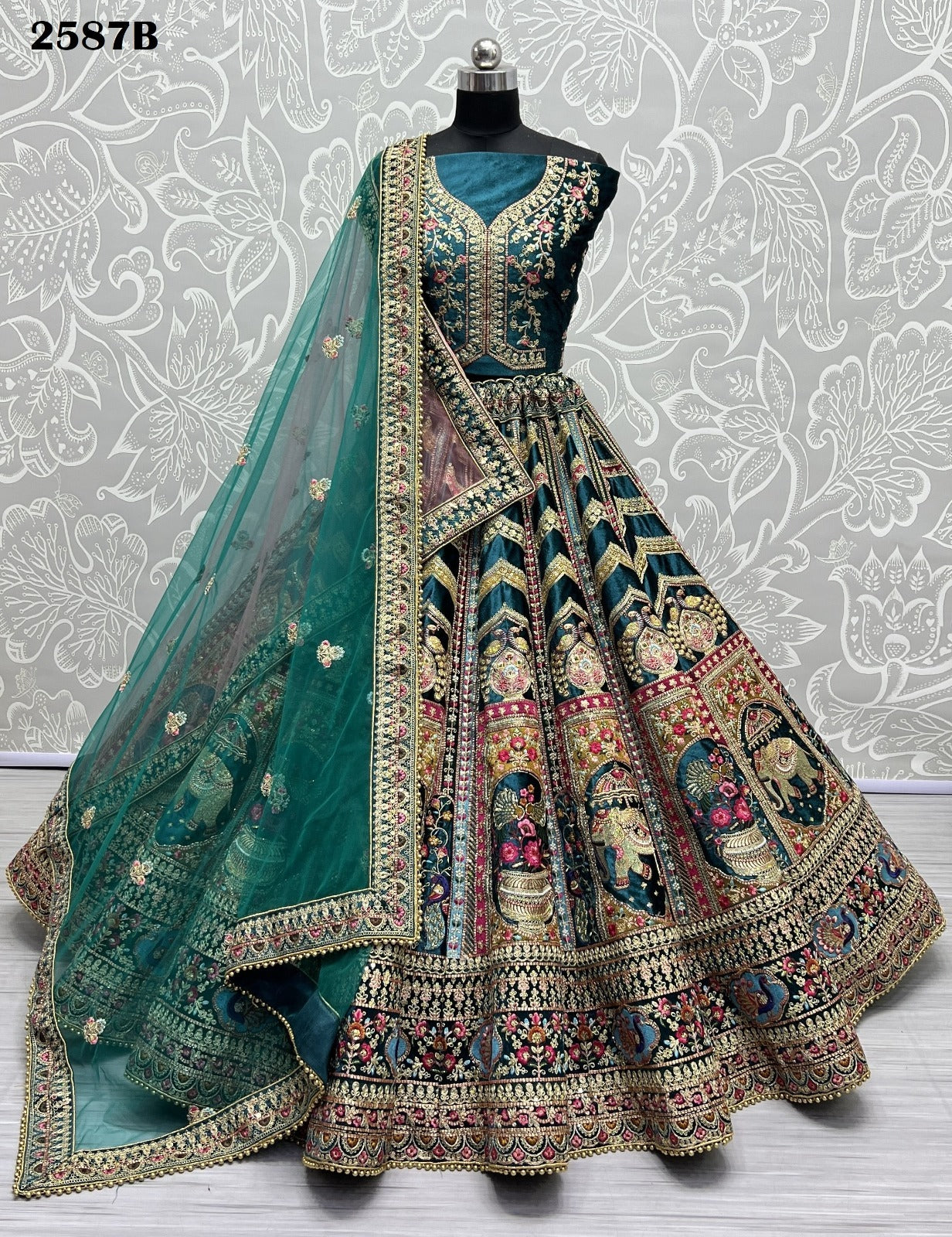 2587B Anjani Art Lehenga Choli