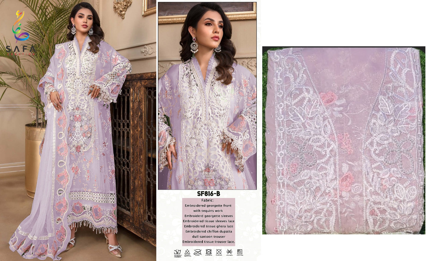 816B Safa Creation Pakistani Salwar Suits
