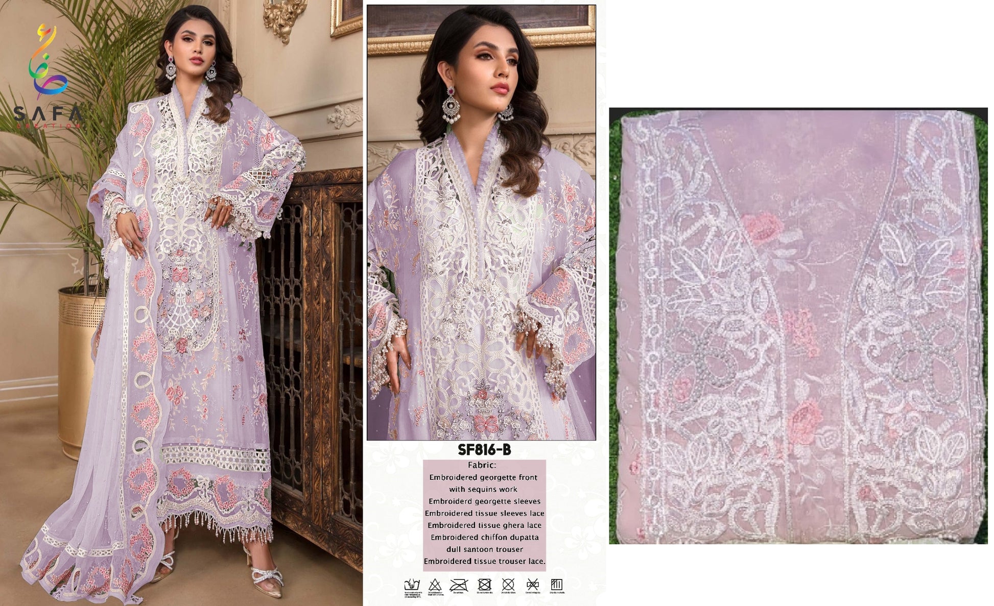 816B Safa Creation Pakistani Salwar Suits