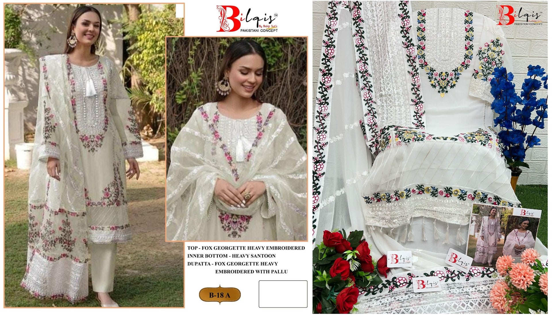 18A Bilqis Pakistani Salwar Suits