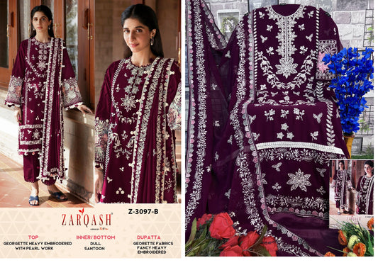 3097B Zarqash Pakistani Salwar Suits