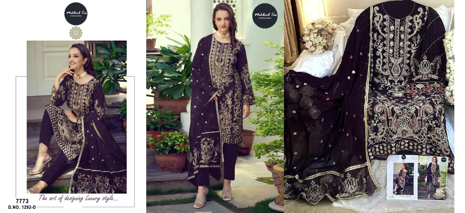 1292D Mehboob Tex Pakistani Salwar Suits