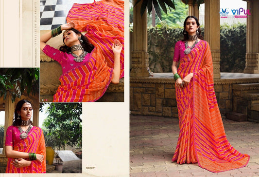 90207 Rangrez Vol 3 Vipul Chiffon Sarees