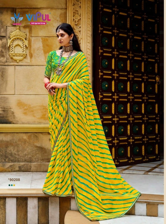 90208 Rangrez Vol 3 Vipul Chiffon Sarees