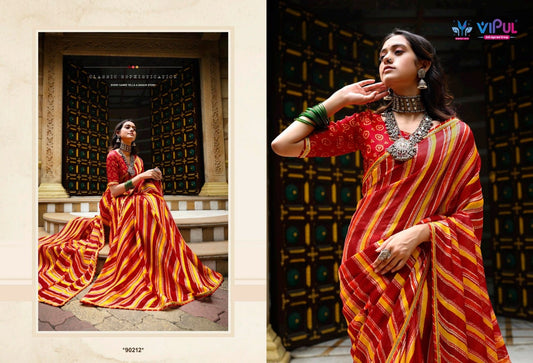 90212 Rangrez Vol 3 Vipul Chiffon Sarees