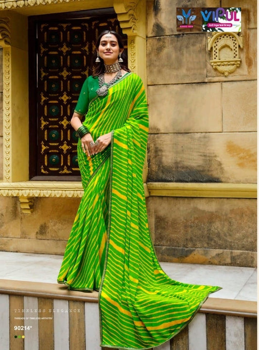 90214 Rangrez Vol 3 Vipul Chiffon Sarees