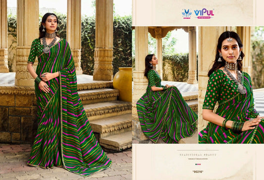 90216 Rangrez Vol 3 Vipul Chiffon Sarees