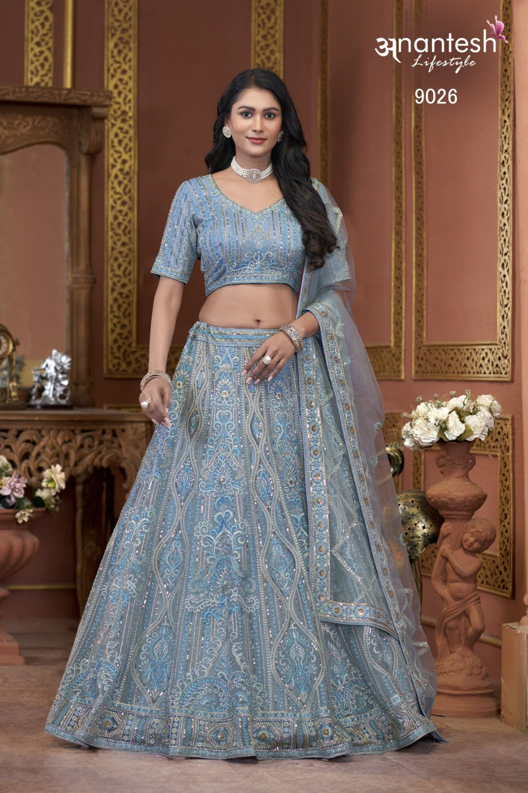 9026 Bridal Coulture 2025 Anantesh Premium Net Readymade Lehenga Choli