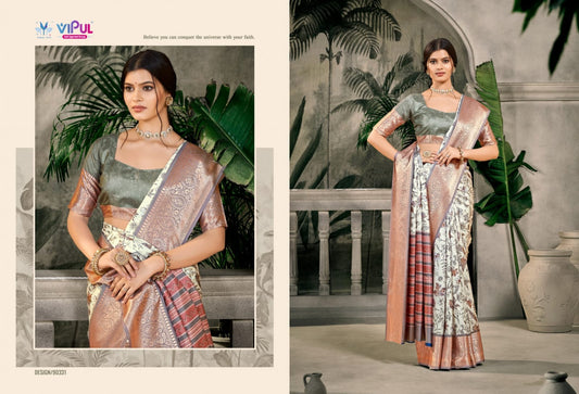90331 Madhura Vol 2 Vipul Dola Silk Sarees
